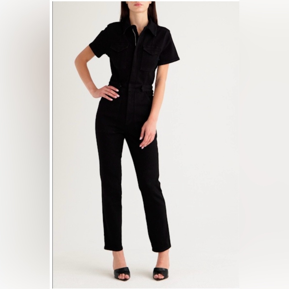 Good American Fit For Success Denim Jumpsuit